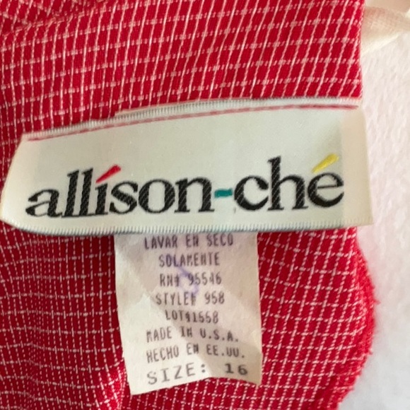 Allison-Che Long Sleeves Dress Size 16 - Picture 6 of 6